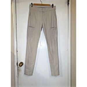 Athleta Beige Wander Stash Skinny Pants Cargo Zip Pockets | Women’s 2